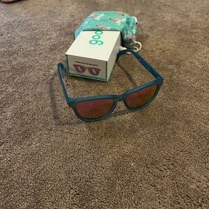 Goodr Blue Sunglasses with Pink Lenses